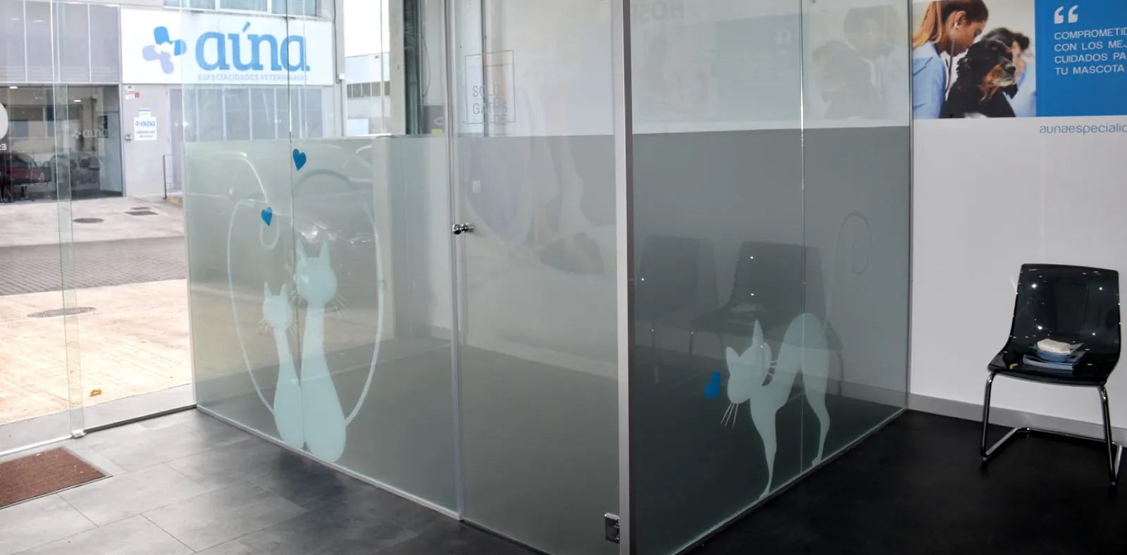 Sala de espera para gatos